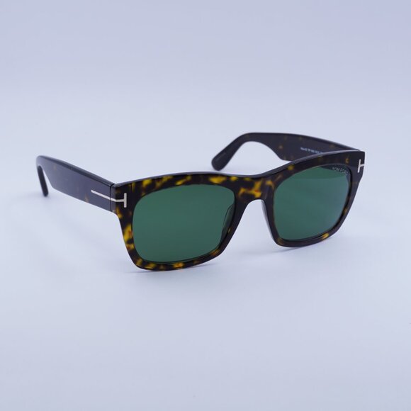?️ New Tom Ford Nico 02 FT1062 52N Sunglasses - Havana Frame, Green Lenses main image 4